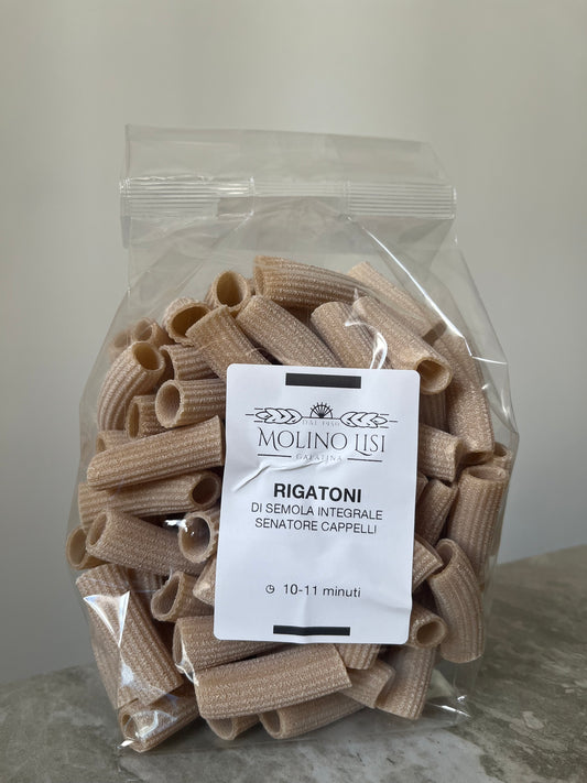 Rigatoni di semola integrale "Senatore Cappelli"