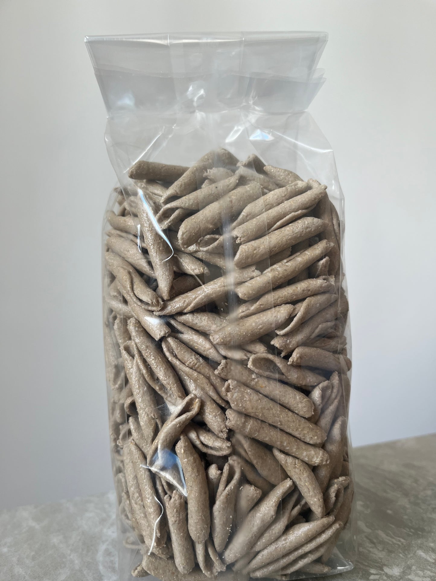 Cavatelli di semola integrale di grano duro e di farina di orzo
