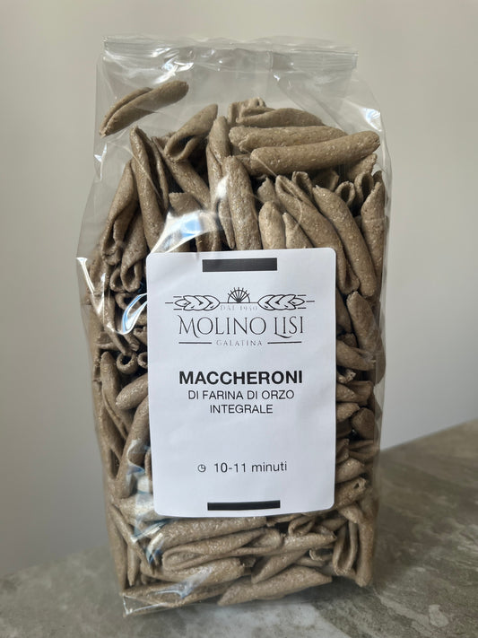 Cavatelli di semola integrale di grano duro e di farina di orzo